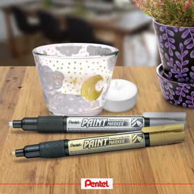 Pentel lakkmarker kerek hegyű 2,0 mm - fekete